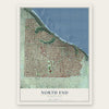 North End, Washington map print, the full design