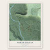 North Sultan, Washington map print, the full design