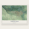 North Yelm, Washington map print, the full design