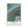 Map of Northport, Washington, 12 x 18 inch unframed archival matte print
