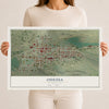 Map of Odessa, Washington, 12 x 18 inch unframed archival matte print