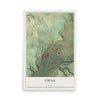 Map of Omak, Washington, 12 x 18 inch unframed archival matte print