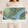 Map of Pateros, Washington, 12 x 18 inch unframed archival matte print