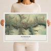 Map of Pomeroy, Washington, 12 x 18 inch unframed archival matte print