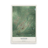Map of Rainier, Washington, 12 x 18 inch unframed archival matte print