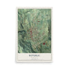 Map of Republic, Washington, 12 x 18 inch unframed archival matte print