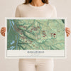 Map of Ridgefield, Washington, 12 x 18 inch unframed archival matte print