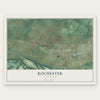 Rochester, Washington map print, the full design