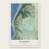 Seahurst, Washington map print, the full design