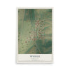 Map of Spangle, Washington, 12 x 18 inch unframed archival matte print