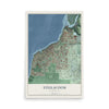 Map of Steilacoom, Washington, 12 x 18 inch unframed archival matte print