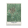Map of Sunnyside, Washington, 12 x 18 inch unframed archival matte print