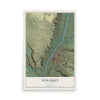 Map of Tonasket, Washington, 12 x 18 inch unframed archival matte print