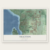 Tracyton, Washington map print, the full design