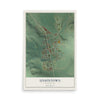 Map of Uniontown, Washington, 12 x 18 inch unframed archival matte print