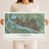 Map of Vancouver, Washington, 12 x 18 inch unframed archival matte print