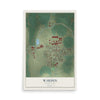 Map of Warden, Washington, 12 x 18 inch unframed archival matte print
