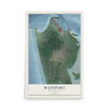 Map of Westport, Washington, 12 x 18 inch unframed archival matte print