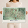 Map of White Center, Washington, 12 x 18 inch unframed archival matte print