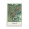 Map of Woodland, Washington, 12 x 18 inch unframed archival matte print