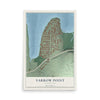 Map of Yarrow Point, Washington, 12 x 18 inch unframed archival matte print