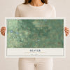 Map of Beaver, Marinette County, Wisconsin, 12 x 18 inch unframed archival matte print