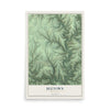 Map of Beetown, Wisconsin, 12 x 18 inch unframed archival matte print