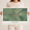 Map of Boyceville, Wisconsin, 12 x 18 inch unframed archival matte print