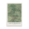 Map of the Town of Brookfield, Wisconsin, 12 x 18 inch unframed archival matte print