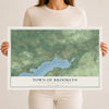 Map of the Town of Brooklyn, Green Lake County, Wisconsin, 12 x 18 inch unframed archival matte print