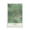 Map of Cadott, Wisconsin, 12 x 18 inch unframed archival matte print