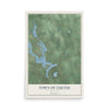 Map of the Town of Chetek, Wisconsin, 12 x 18 inch unframed archival matte print