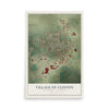 Map of Clinton, Wisconsin, 12 x 18 inch unframed archival matte print
