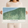 Map of Cloverland, Douglas County, Wisconsin, 12 x 18 inch unframed archival matte print