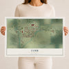 Map of Cobb, Wisconsin, 12 x 18 inch unframed archival matte print