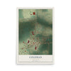 Map of Coleman, Wisconsin, 12 x 18 inch unframed archival matte print