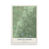 Map of the Town of Coloma, Wisconsin, 12 x 18 inch unframed archival matte print