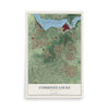 Map of Combined Locks, Wisconsin, 12 x 18 inch unframed archival matte print