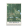 Map of Couderay, Wisconsin, 12 x 18 inch unframed archival matte print