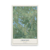 Map of Crescent, Wisconsin, 12 x 18 inch unframed archival matte print