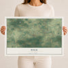 Map of Dale, Wisconsin, 12 x 18 inch unframed archival matte print