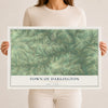 Map of the Town of Darlington, Wisconsin, 12 x 18 inch unframed archival matte print