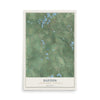 Map of Dayton, Waupaca County, Wisconsin, 12 x 18 inch unframed archival matte print