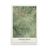 Map of Dickeyville, Wisconsin, 12 x 18 inch unframed archival matte print