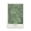 Map of Dupont, Wisconsin, 12 x 18 inch unframed archival matte print