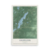 Map of Edgewater, Wisconsin, 12 x 18 inch unframed archival matte print