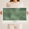 Map of Eland, Wisconsin, 12 x 18 inch unframed archival matte print