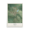 Map of Eleva, Wisconsin, 12 x 18 inch unframed archival matte print
