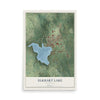 Map of Elkhart Lake, Wisconsin, 12 x 18 inch unframed archival matte print