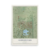 Map of Elmwood Park, Wisconsin, 12 x 18 inch unframed archival matte print